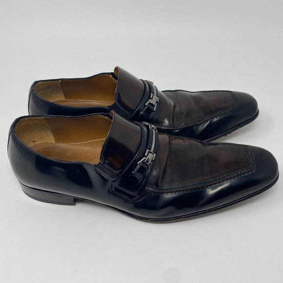 Mezlan 1968 Mens Slip On Loafer Shoes Pointy Toe Silver Buckle Brown Size 10.5 M main image 8